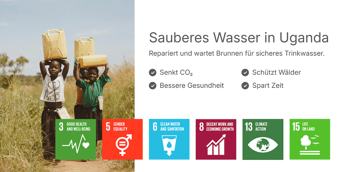 Projekt für sauberes Trinkwasser in Uganda