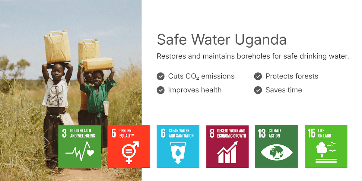 Safe drinking water project in Uganda